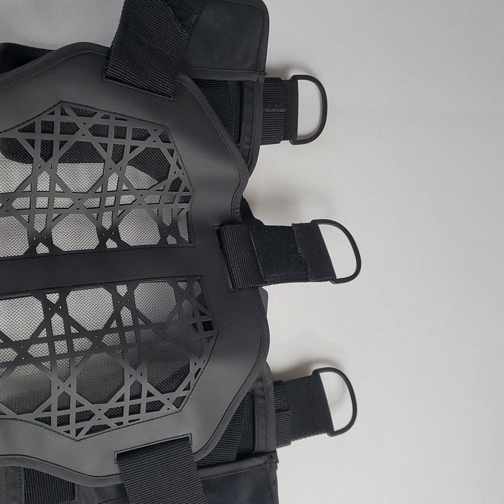 Dior Designer 2019 Black Tactical Harness Vest Sz S Luxury Streetwear - Picture 7 of 14